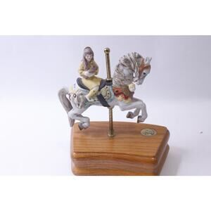 The American Carousel by Tobin Fraley, Music Box, Horse Statue, Third Edition,